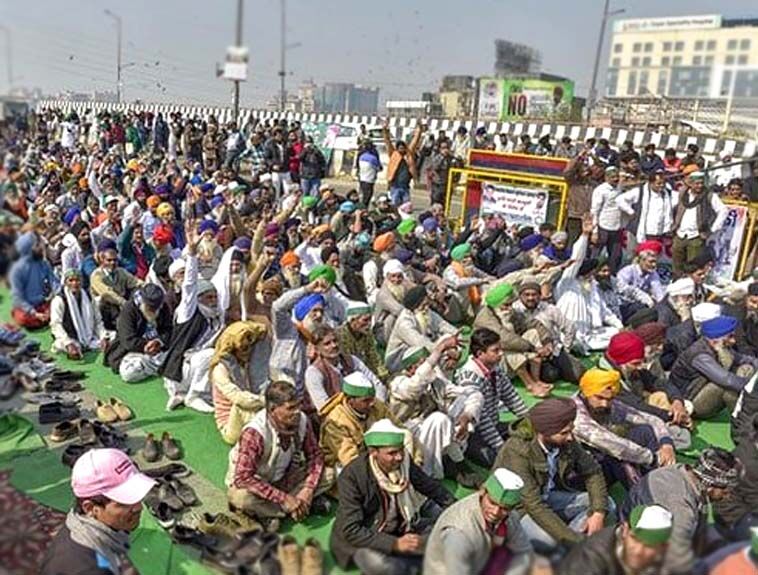 किसान आंदोलन-और भावुक अपील के बाद गाजीपुर बॉर्डर पर बस गया गांव