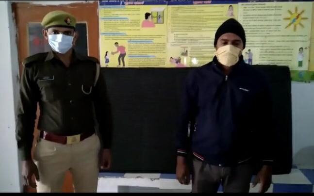 बाबरी पुलिस ने पकड़ा इनामी लुटेरा