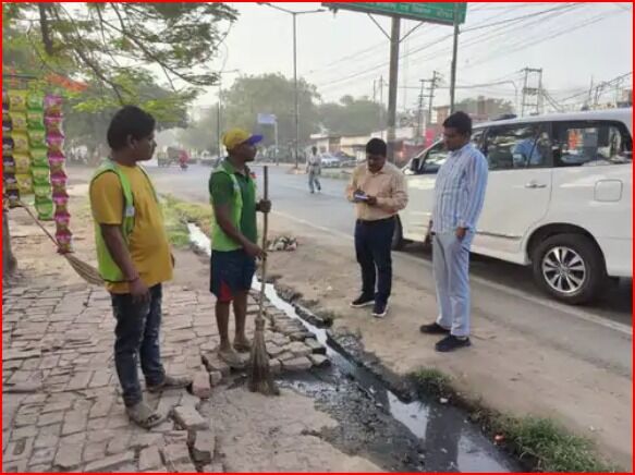 सावधान-इंटरलॉकिंग के बाद ठेकेदार ने सड़क पर छोड़ा मलबा-हुआ इतना जुर्माना