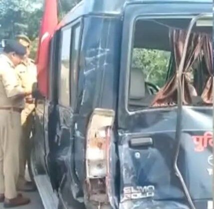 डिप्टी सीएम के काफिले की गाडियां हुई दुर्घटनाग्रस्त- 3 पुलिसकर्मी घायल