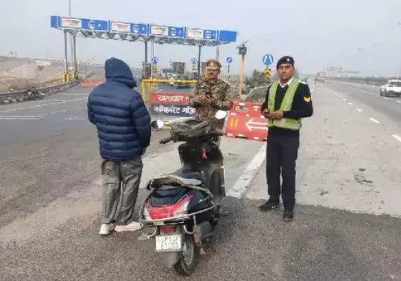 एक्सप्रेस वे पर प्रतिबंधित बाइकों के धड़ाधड़ चालान- वसूले साढे चार करोड