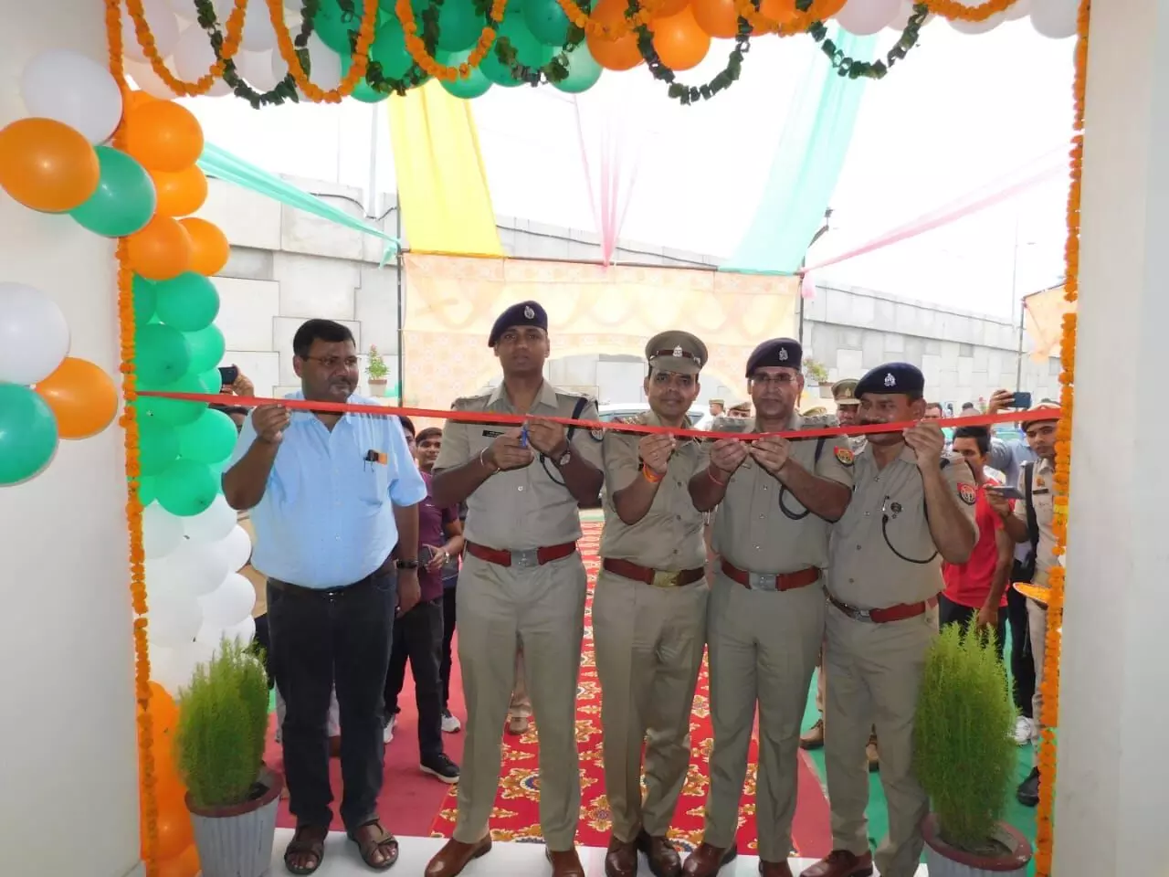 एसएसपी ने नवनिर्मित पुलिस चौकी गढी सखावतपुर का फीता काटकर किया उद्धाटन