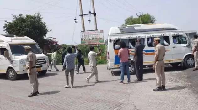 नूंह में VHP की ब्रजमंडल शोभा यात्रा शुरू- नल्हड़ मंदिर में जलाभिषेक