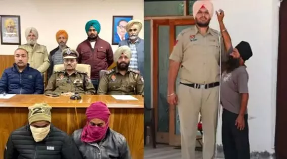 साढे सात फुटिया पुलिस का पूर्व सिपाही हेरोइन के साथ अरेस्ट