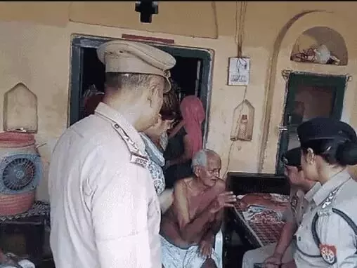 बंटवारे को लेकर बहन को कुल्हाड़ी से काटकर भाई फरार- पुलिस मौके पर