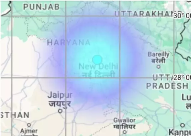 राजधानी में फिर हिली धरती- 7 दिन में तीसरी बार आया भूकंप- दहशत में..