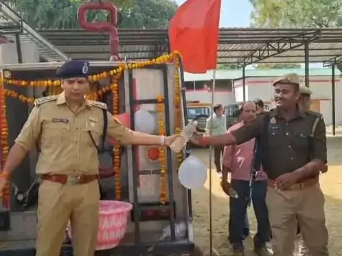 महाकुंभ से आए अमृत जल से SSP ने किया रुद्राभिषेक- श्रद्धालुओं में