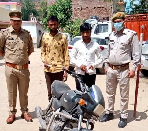 पुलिस ने मुठभेड़ में दो बदमाशों को किया अरेस्ट